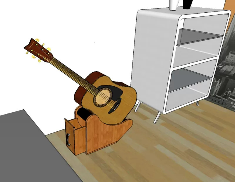 Guitar Stand Plan With A Drawer