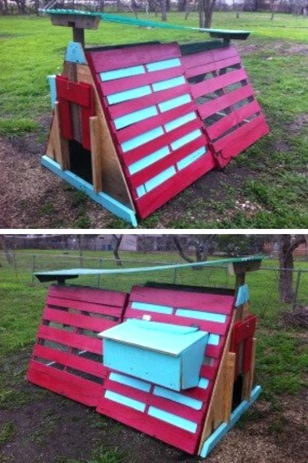 DIY Chicken Coop With A-Frame
