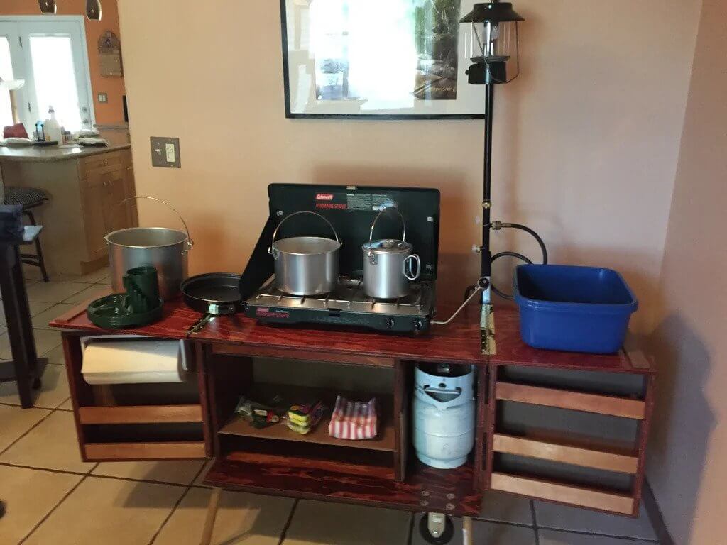 DIY Camp Kitchen Storage