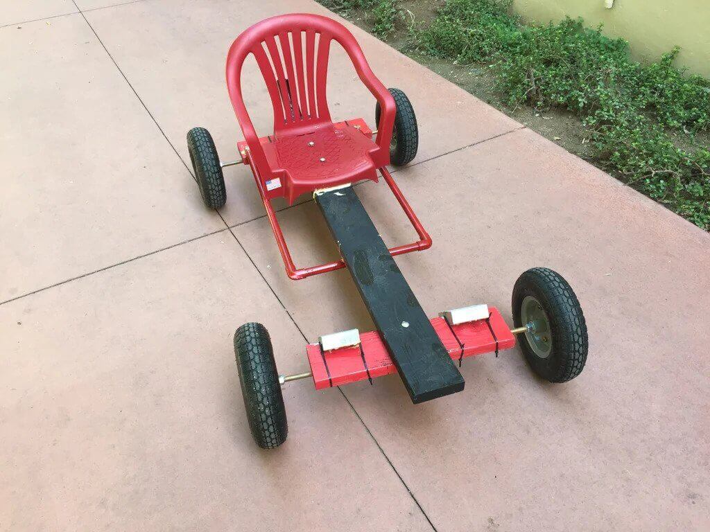 DIY Plastic Chair Go Kart