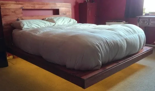 Build A Floating Bed Frame With LED Lighting