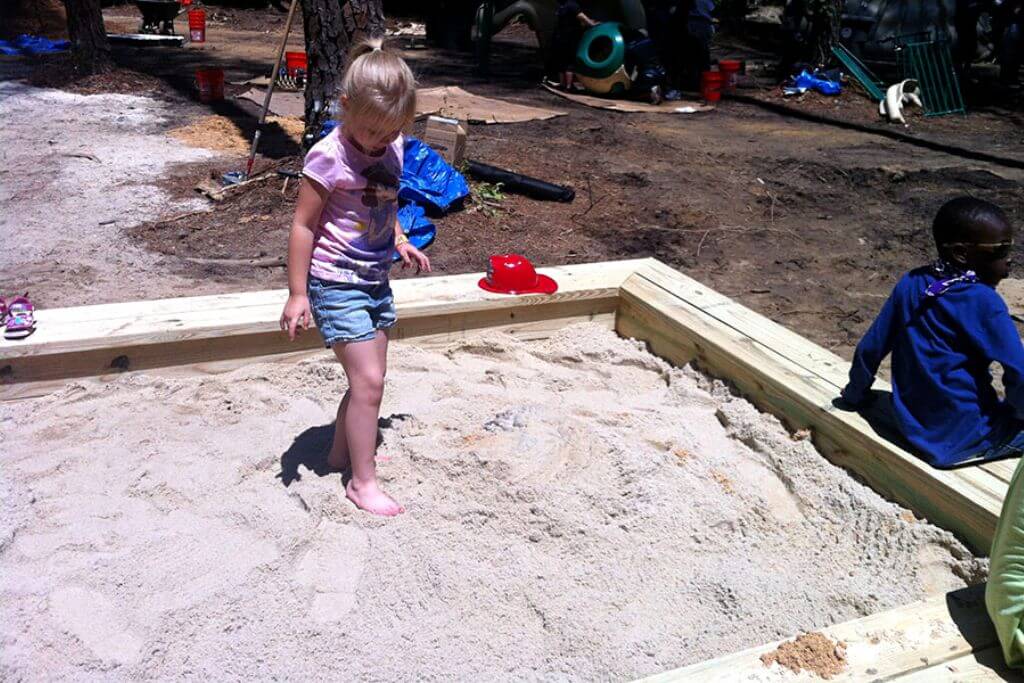 How To Build A Sandbox With Seating Around
